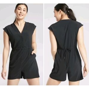 Athleta Marlow Black Romper